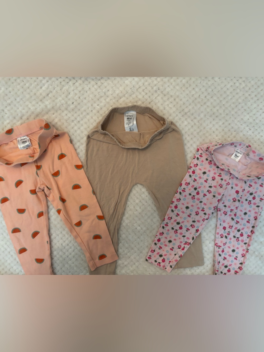 3-Piece Carters Baby Toddler Lightweight Legging Set 18mo